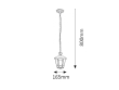 Sorrento LED závěsné svítidlo 8128, IP44