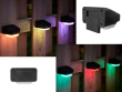 Solární svítidlo na schody, terasu, plot, soumrakový LED RGB
