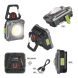 COB LED nabíjecí pracovní reflektor P4543, 1200 lm, 2000 mAh