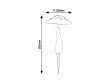 FUNGHETTO LED solarní lampa 7877