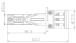 LED H1 bílá, 9-18V, 4600LM