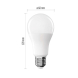 LED žárovka Classic A60 / E27 / 13 W (100 W) / 1521 lm / studená bílá
