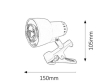 CLIP stolní lampa 4357