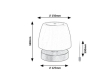 ODERA LED stolní lampa 7040