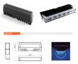 PROFI SLIM výstražné LED světlo vnější, do mřížky, oranžové, 12-24V, ECE R65