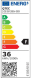 Lineární svítidlo LED 36W 1200x75x25mm denní bílé, černá barva, QTEC