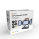 Solight LED reflektor 30W, přenosný, nabíjecí, 3000lm, oranžovo-černý