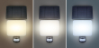 Solight LED solární osvětlení se senzorem, 11W, 1200lm, 3 CCT, Li-Ion, černá
