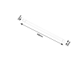 LED svítidlo pod kuchyňskou linku Batten Light 30W | 2400lm | 4000K | IP20 | 90cm