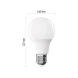 LED žárovka Classic A60 / E27 / 7 W  (60 W) / 806 lm / teplá bílá set 3ks
