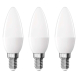 LED žárovka Classic svíčka / E14 / 4,2 W (40 W) / 470 lm / teplá bílá set 3ks