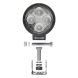 Světlomet dálkový LED OSRAM VX80-WD