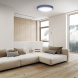 LED osvětlení s dálkový ovladačem Grey , 48W, 3360lm, 38cm, změna chromatičnosti, stmívatelné