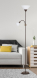 Stojací lampa Action 2xE27/230V/178cm, hnědá