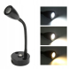 Flexibilní čtecí LED lampa černá, stmívatelná, 12-24V, 3W, teplá bílá