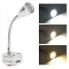 Flexibilní čtecí LED lampa stříbrná, stmívatelná, 12-24V, 3W, st. bílá