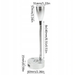 Flexibilní čtecí LED lampa stříbrná, stmívatelná, 12-24V, 3W, st. bílá