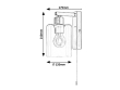 MIROSLAW nástěnná lampa max. 1x40W | E27 | IP20  - saténový chrom