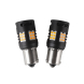 LED BAU15S oranžová, 12V, 30LED 3020SMD