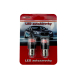 LED BA15S červená, 12V, 16LED 2835SMD