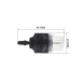 LED T20 (7443) oranžová, 12V, 16LED 2835SMD