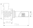 V20 LED HB3 (9005) bílá, 12/24V, 5000LM