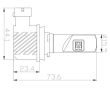 V20 LED H8/H9/H11 bílá, 12/24V, 5000LM
