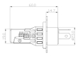 V22 TST LED H4 bílá, 12/24V, 6000LM