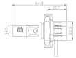 V22 TST LED PS24W (5202) bílá, 12/24V, 6000LM