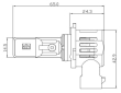 V22 TST LED HIR2 (9012) bílá, 12/24V, 6000LM