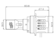 V22 TST LED HB5 (9007) bílá, 12/24V, 6000LM