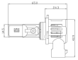 V22 TST LED HB4 (9006) bílá, 12/24V, 6000LM
