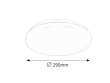 LED stropní svítidlo Rob 1x20W | 1400lm | 4000K - průměr 29cm, bílá