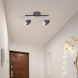 KAREN 6513 LED stropní bodové svítidlo 2x4W | 560lm | 3000K | IP20 - černá