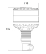 LED maják, 12-24V, 16xLED oranžový, na držák, ECE R65