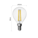 LED žárovka Filament Mini Globe / E14 / 3,4 W (40 W) / 470 lm / neutrální bílá