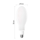 LED žárovka Filament ED90 / E27 / 36 W (327 W) / 6 000 lm / neutrální bílá