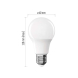 LED žárovka Basic A60 / E27 / 9,4 W (60 W) / 806 lm / teplá bílá 3ks