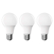 LED žárovka Basic A60 / E27 / 9,4 W (60 W) / 806 lm / teplá bílá 3ks