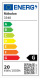 LED stropní svítidlo Rob 1x20W | 1400lm | 3000K - bílá