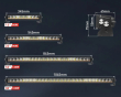 LED rampa bílá/oranžová, 10-30V, 545mm, ECE R65, R112