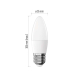 LED žárovka Basic svíčka / E27 / 5,5 W (40 W) / 470 lm / teplá bílá