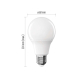 LED žárovka Basic A60 / E27 / 12,4 W (75 W) / 1055 lm / teplá bílá