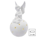 LED keramický anděl, 29 cm, 2x AA, vnitřní, teplá bílá