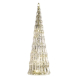 LED vánoční skleněný stromek, 27 cm, 2x AA, vnitřní, teplá bílá, časovač