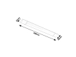 LED svítidlo pod kuchyňskou linku Batten Light 20W | 1600lm | 4000K | IP20 | 60cm
