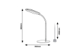 ADELMO LED stolní lampa 74007