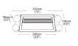 PREDATOR LED vnitřní, 24x LED 1,5W, 12/24V, červeno-modrý, ECE R65