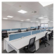 LED panel VEXXO 60×60, čtvercový přisazený bílý, 33W, neutrální bílá