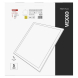 LED panel VEXXO 60×60, čtvercový přisazený bílý, 33W, neutrální bílá